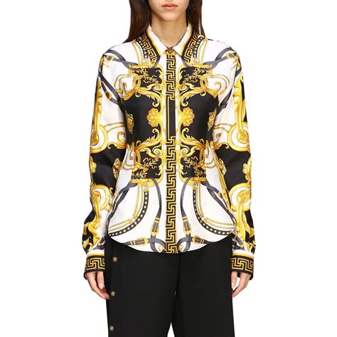 versace print shirt womens